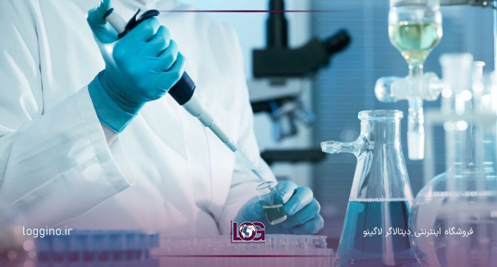 تصویری از یک آزمایشگاه مدرن و یک دکتر جهت نشان دادن اهمیت دیتالاگر آزمایشگاه